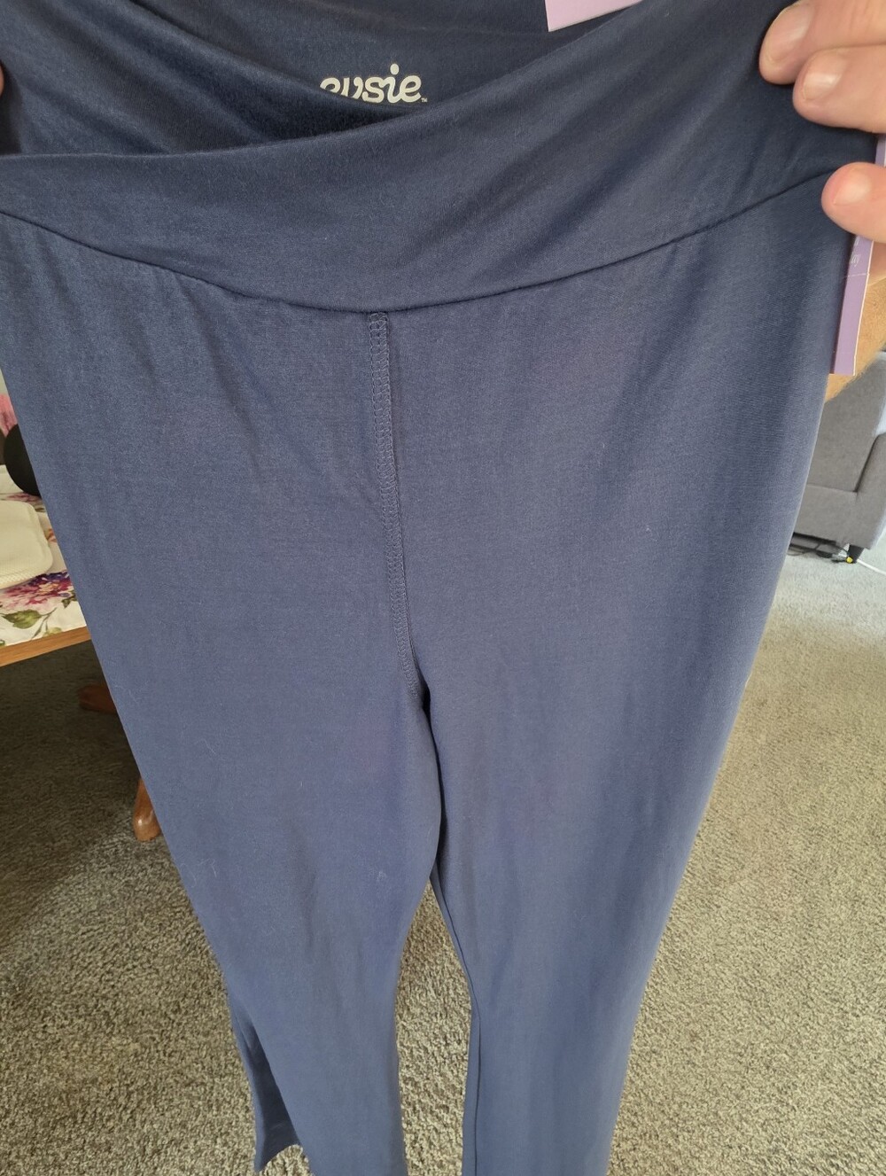 EVIE Dark Navy High-Rise Leggings
